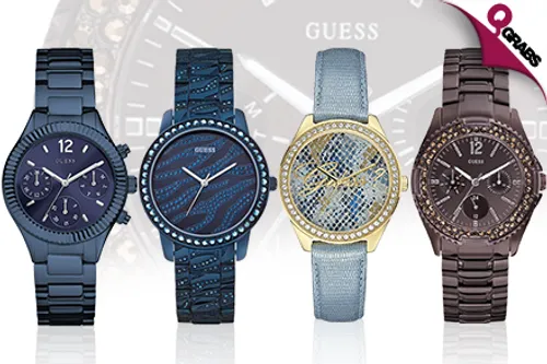 From QR449 Be Fashionable with Men OR Women's Guess Watch - Choose from 12 Trendy Designs! (Up to QR1134 Value)